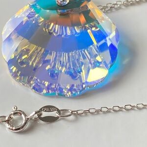 Sterling Silver Swarovski crystal necklace